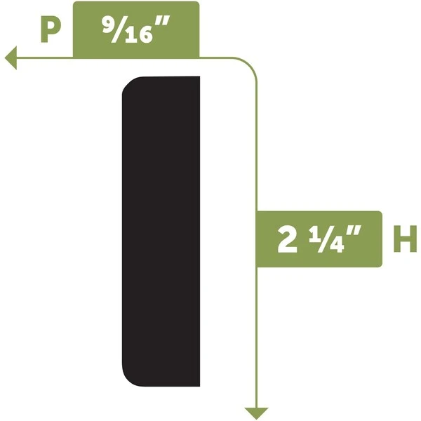 WM473 - 2 1/4"H X 9/16"D X 144"L Casing Flexible Moulding 4 WM473 - 2 1/4"H X 9/16"D X 144"L Casing Flexible Moulding - Image 2