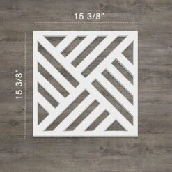 Medium Allen Decorative Fretwork Wall Panels In Architectural Grade PVC, 15 3/8"W X 15 3/8"H X 3/8"T -ZORO Materials Sale PCI20Enterprises20dba20Ekena20Millwork 1495436xx00xx164b29