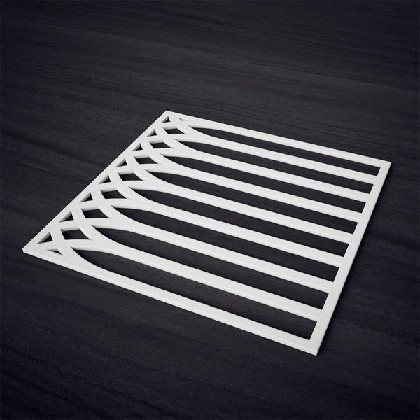 Large Cedar Park Decorative Fretwork Wall Panels In Architectural PVC, 23 3/8"W X 23 3/8"H X 3/8"T 4 Large Cedar Park Decorative Fretwork Wall Panels In Architectural PVC, 23 3/8"W X 23 3/8"H X 3/8"T - Image 2