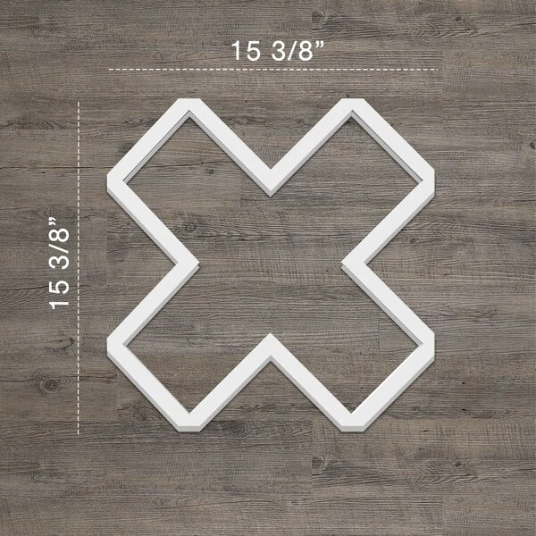 Medium Fowler Decorative Fretwork Wall Panels In Architectural Grde PVC, 15 3/8"W X 15 3/8"H X 3/8"T 7 Medium Fowler Decorative Fretwork Wall Panels In Architectural Grde PVC, 15 3/8"W X 15 3/8"H X 3/8"T - Image 5