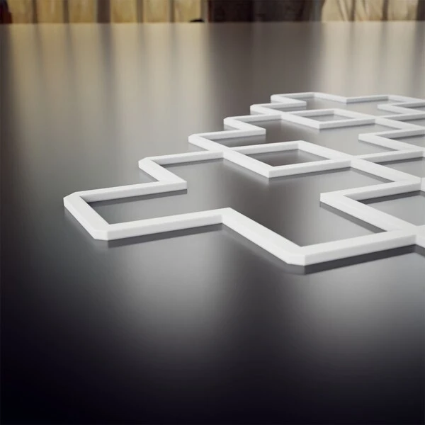 Medium Fowler Decorative Fretwork Wall Panels In Architectural Grde PVC, 15 3/8"W X 15 3/8"H X 3/8"T 6 Medium Fowler Decorative Fretwork Wall Panels In Architectural Grde PVC, 15 3/8"W X 15 3/8"H X 3/8"T - Image 4