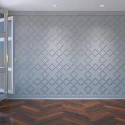 Medium Fowler Decorative Fretwork Wall Panels In Architectural Grde PVC, 15 3/8"W X 15 3/8"H X 3/8"T