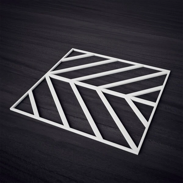 Large Genoa Decorative Fretwork Wall Panels In Architectural Grade PVC, 23 3/8"W X 23 3/8"H X 3/8"T 5 Large Genoa Decorative Fretwork Wall Panels In Architectural Grade PVC, 23 3/8"W X 23 3/8"H X 3/8"T - Image 3