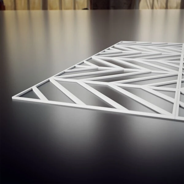 Large Genoa Decorative Fretwork Wall Panels In Architectural Grade PVC, 23 3/8"W X 23 3/8"H X 3/8"T 8 Large Genoa Decorative Fretwork Wall Panels In Architectural Grade PVC, 23 3/8"W X 23 3/8"H X 3/8"T - Image 6