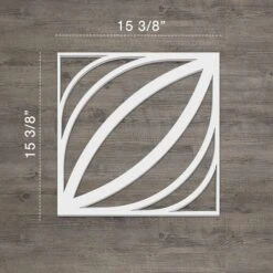 Medium Otis Decorative Fretwork Wall Panels In Architectural Grade PVC, 15 3/8"W X 15 3/8"H X 3/8"T 13 Medium Otis Decorative Fretwork Wall Panels In Architectural Grade PVC, 15 3/8"W X 15 3/8"H X 3/8"T -ZORO Materials Sale PCI20Enterprises20dba20Ekena20Millwork 1495552xx00xx494646