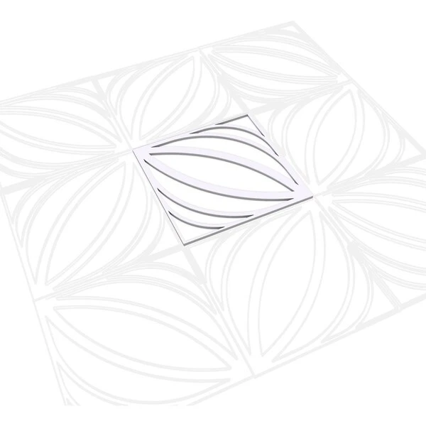 Medium Otis Decorative Fretwork Wall Panels In Architectural Grade PVC, 15 3/8"W X 15 3/8"H X 3/8"T 4 Medium Otis Decorative Fretwork Wall Panels In Architectural Grade PVC, 15 3/8"W X 15 3/8"H X 3/8"T - Image 2