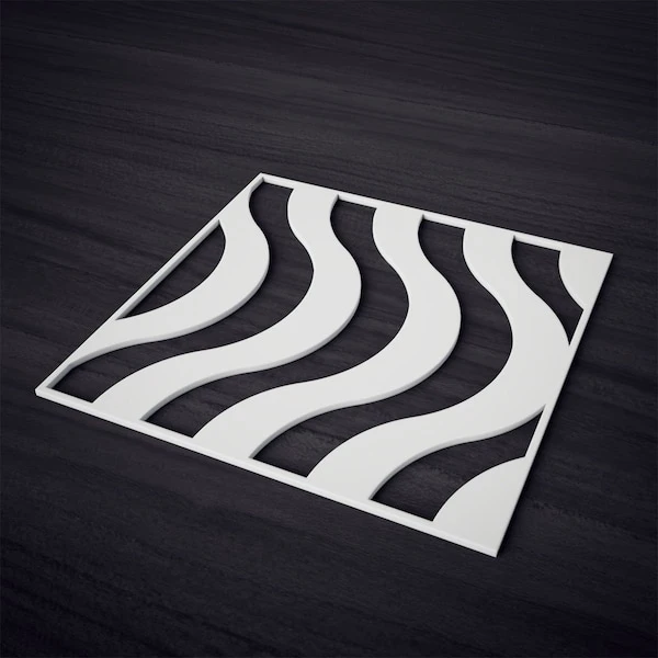 Large Parker Decorative Fretwork Wall Panels In Architectural Grade PVC, 23 3/8"W X 23 3/8"H X 3/8"T 8 Large Parker Decorative Fretwork Wall Panels In Architectural Grade PVC, 23 3/8"W X 23 3/8"H X 3/8"T - Image 6