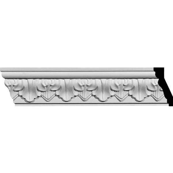 SAMPLE - 2 5/8"H X 1 1/4"P X 2 7/8"F X 12"L Ashur Leaf Crown Moulding 3 SAMPLE - 2 5/8"H X 1 1/4"P X 2 7/8"F X 12"L Ashur Leaf Crown Moulding