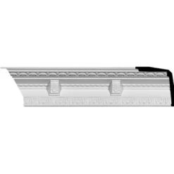 SAMPLE - 3 3/4"H X 3 1/2"P X 5 1/8"F X 12"L Granada Traditional Crown Moulding