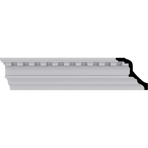 3 3/8"H X 3 3/8"P X 4 3/4"F X 94 1/2"L Devon Crown Moulding 3 3 3/8"H X 3 3/8"P X 4 3/4"F X 94 1/2"L Devon Crown Moulding