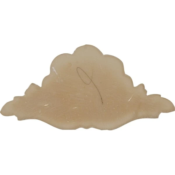 5 1/2"W X 2 3/4"H X 3/4"P Bordeaux Leaf Center Onlay 5 5 1/2"W X 2 3/4"H X 3/4"P Bordeaux Leaf Center Onlay - Image 3