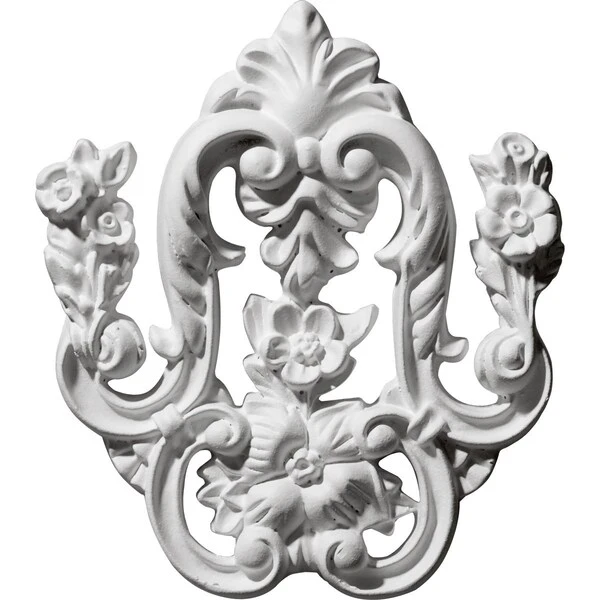 5 3/4"W X 6 1/2"H X 5/8"P Flower Drop Onlay 5 5 3/4"W X 6 1/2"H X 5/8"P Flower Drop Onlay - Image 3