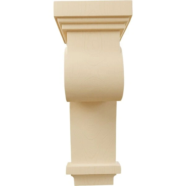 4 1/2"W X 5 5/8"D X 12"H Scroll Corbel, Maple 4 4 1/2"W X 5 5/8"D X 12"H Scroll Corbel, Maple - Image 2