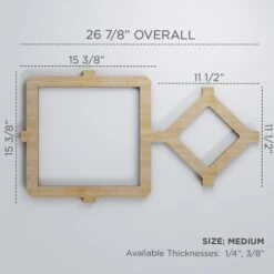 Medium Arcadia Decorative Fretwork Wood Wall Panels, Wood (Paint Grade), 26 7/8"W X 15 3/8"H X 3/8"T -ZORO Materials Sale PCI20Enterprises20dba20Ekena20Millwork 1587371xx00xx6477d1