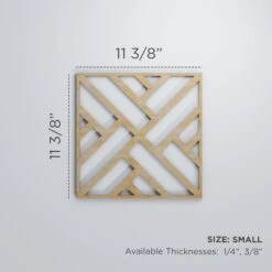 Small Killeen Decorative Fretwork Wood Wall Panels, Wood (Paint Grade), 11 3/8"W X 11 3/8"H X 3/8"T -ZORO Materials Sale PCI20Enterprises20dba20Ekena20Millwork 1587526xx00xxa2904f