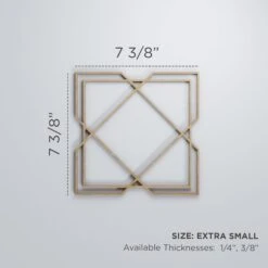Extra Small Kiowa Decorative Fretwork Wood Wall Panels, Wood (Paint Grde), 7 3/8"W X 7 3/8"H X 3/8"T -ZORO Materials Sale PCI20Enterprises20dba20Ekena20Millwork 1587529xx00xx1505ca