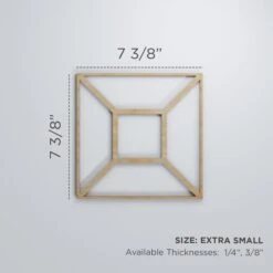 Extra Small Marion Decorative Fretwork Wood Wall Panels, Wood, 7 3/8"W X 7 3/8"H X 3/8"T -ZORO Materials Sale PCI20Enterprises20dba20Ekena20Millwork 1587549xx00xxfd8e20