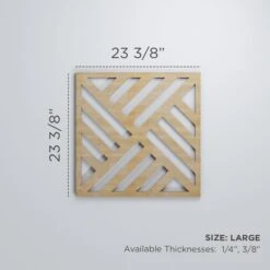 Large Allen Decorative Fretwork Wood Wall Panels, Birch, 23 3/8"W X 23 3/8"H X 3/8"T -ZORO Materials Sale PCI20Enterprises20dba20Ekena20Millwork 1587968xx00xx35dd53