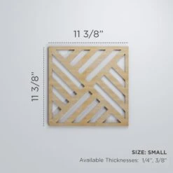 Small Allen Decorative Fretwork Wood Wall Panels, Walnut, 11 3/8"W X 11 3/8"H X 3/8"T -ZORO Materials Sale PCI20Enterprises20dba20Ekena20Millwork 1587990xx00xxd47a5c