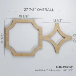 Medium Anderson Decorative Fretwork Wood Wall Panels, Alder, 27 7/8"W X 15 3/8"H X 3/8"T -ZORO Materials Sale PCI20Enterprises20dba20Ekena20Millwork 1587995xx00xxb6095c