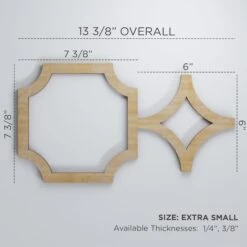 Extra Small Anderson Decorative Fretwork Wood Wall Panels, Birch, 13 3/8"W X 7 3/8"H X 3/8"T -ZORO Materials Sale PCI20Enterprises20dba20Ekena20Millwork 1587997xx00xxbeb8e2