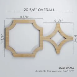 Small Anderson Decorative Fretwork Wood Wall Panels, Walnut, 20 5/8"W X 11 3/8"H X 3/8"T -ZORO Materials Sale PCI20Enterprises20dba20Ekena20Millwork 1588022xx00xx1c2a62