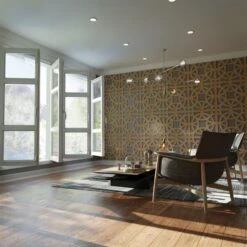 Large Brownsville Decorative Fretwork Wood Wall Panels, Hickory, 23 3/8"W X 23 3/8"H X 3/8"T