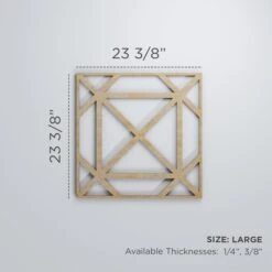 Large Buxton Decorative Fretwork Wood Wall Panels, Walnut, 23 3/8"W X 23 3/8"H X 3/8"T -ZORO Materials Sale PCI20Enterprises20dba20Ekena20Millwork 1588216xx00xxd01a8c