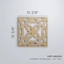 Medium Baytown Decorative Fretwork Wood Wall Panels, Walnut, 15 3/8"W X 15 3/8"H X 3/8"T -ZORO Materials Sale PCI20Enterprises20dba20Ekena20Millwork 1588247xx00xx80ead3