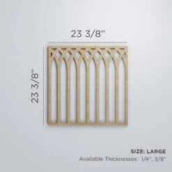 Large Cedar Park Decorative Fretwork Wood Wall Panels, Birch, 23 3/8"W X 23 3/8"H X 3/8"T -ZORO Materials Sale PCI20Enterprises20dba20Ekena20Millwork 1588416xx00xx7102c0