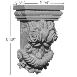 5 1/4"W X 2 3/4"D X 8 1/8"H Rose Corbel 8 5 1/4"W X 2 3/4"D X 8 1/8"H Rose Corbel -ZORO Materials Sale PCI20Enterprises20dba20Ekena20Millwork 158847xx00xxb5ba9e