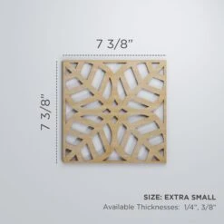 Extra Small Garland Decorative Fretwork Wood Wall Panels, Cherry, 7 3/8"W X 7 3/8"H X 3/8"T -ZORO Materials Sale PCI20Enterprises20dba20Ekena20Millwork 1588929xx00xx9d5d52
