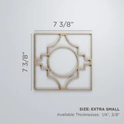 Extra Small Gypsum Decorative Fretwork Wood Wall Panels, Alder, 7 3/8"W X 7 3/8"H X 3/8"T -ZORO Materials Sale PCI20Enterprises20dba20Ekena20Millwork 1588985xx00xxc8a450