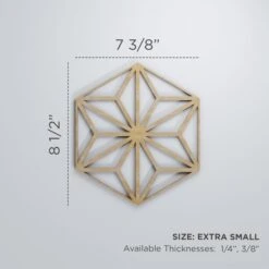 Extra Small Hampton Decorative Fretwork Wood Wall Panels, Red Oak, 7 3/8"W X 8 1/2"H X 3/8"T -ZORO Materials Sale PCI20Enterprises20dba20Ekena20Millwork 1589105xx00xx0a5032