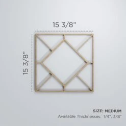 Medium Hudson Decorative Fretwork Wood Wall Panels, Alder, 15 3/8"W X 15 3/8"H X 3/8"T -ZORO Materials Sale PCI20Enterprises20dba20Ekena20Millwork 1589147xx00xx578ab4