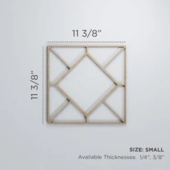 Small Hudson Decorative Fretwork Wood Wall Panels, Birch, 11 3/8"W X 11 3/8"H X 3/8"T -ZORO Materials Sale PCI20Enterprises20dba20Ekena20Millwork 1589150xx00xxacb898