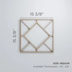 Medium Hudson Decorative Fretwork Wood Wall Panels, Hickory, 15 3/8"W X 15 3/8"H X 3/8"T -ZORO Materials Sale PCI20Enterprises20dba20Ekena20Millwork 1589159xx00xx3181fd