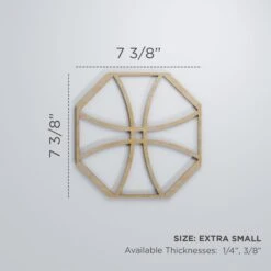 Extra Small Haswell Decorative Fretwork Wood Wall Panels, Cherry, 7 3/8"W X 7 3/8"H X 3/8"T -ZORO Materials Sale PCI20Enterprises20dba20Ekena20Millwork 1589185xx00xx7057e3