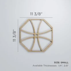 Small Haswell Decorative Fretwork Wood Wall Panels, Hickory, 11 3/8"W X 11 3/8"H X 3/8"T -ZORO Materials Sale PCI20Enterprises20dba20Ekena20Millwork 1589190xx00xxf71196