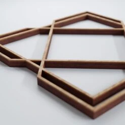 Extra Small Kiowa Decorative Fretwork Wood Wall Panels, Red Oak, 7 3/8"W X 7 3/8"H X 3/8"T -ZORO Materials Sale PCI20Enterprises20dba20Ekena20Millwork 1589329xx02xx168ff2