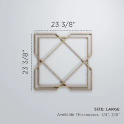Large Kiowa Decorative Fretwork Wood Wall Panels, Walnut, 23 3/8"W X 23 3/8"H X 3/8"T -ZORO Materials Sale PCI20Enterprises20dba20Ekena20Millwork 1589336xx00xx11a3a8
