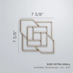 Extra Small Loveland Decorative Fretwork Wood Wall Panels, Alder, 7 3/8"W X 7 3/8"H X 3/8"T -ZORO Materials Sale PCI20Enterprises20dba20Ekena20Millwork 1589401xx00xx6bf304