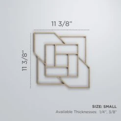 Small Loveland Decorative Fretwork Wood Wall Panels, Birch, 11 3/8"W X 11 3/8"H X 3/8"T -ZORO Materials Sale PCI20Enterprises20dba20Ekena20Millwork 1589406xx00xx32c749