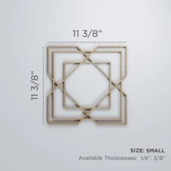 Small Lakewood Decorative Fretwork Wood Wall Panels, Alder, 11 3/8"W X 11 3/8"H X 3/8"T -ZORO Materials Sale PCI20Enterprises20dba20Ekena20Millwork 1589434xx00xx4f1842