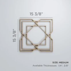 Medium Lakewood Decorative Fretwork Wood Wall Panels, Birch, 15 3/8"W X 15 3/8"H X 3/8"T -ZORO Materials Sale PCI20Enterprises20dba20Ekena20Millwork 1589439xx00xxea8194