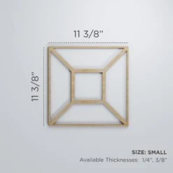 Small Marion Decorative Fretwork Wood Wall Panels, Walnut, 11 3/8"W X 11 3/8"H X 3/8"T -ZORO Materials Sale PCI20Enterprises20dba20Ekena20Millwork 1589494xx00xx7b3ef4