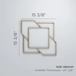 Medium Monument Decorative Fretwork Wood Wall Panels, Walnut, 15 3/8"W X 15 3/8"H X 3/8"T -ZORO Materials Sale PCI20Enterprises20dba20Ekena20Millwork 1589527xx00xxb75818