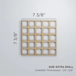 Extra Small Manchester Decorative Fretwork Wood Wall Panels, Alder, 7 3/8"W X 7 3/8"H X 3/8"T -ZORO Materials Sale PCI20Enterprises20dba20Ekena20Millwork 1589529xx00xx39a232