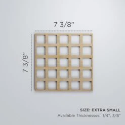 Extra Small Manchester Decorative Fretwork Wood Wall Panels, Cherry, 7 3/8"W X 7 3/8"H X 3/8"T -ZORO Materials Sale PCI20Enterprises20dba20Ekena20Millwork 1589537xx00xx6b291b