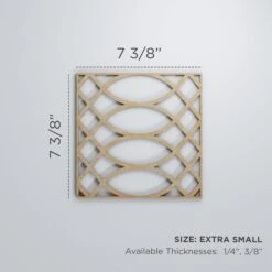 Extra Small Montrose Decorative Fretwork Wood Wall Panels, Alder, 7 3/8"W X 7 3/8"H X 3/8"T -ZORO Materials Sale PCI20Enterprises20dba20Ekena20Millwork 1589561xx00xxe5297d